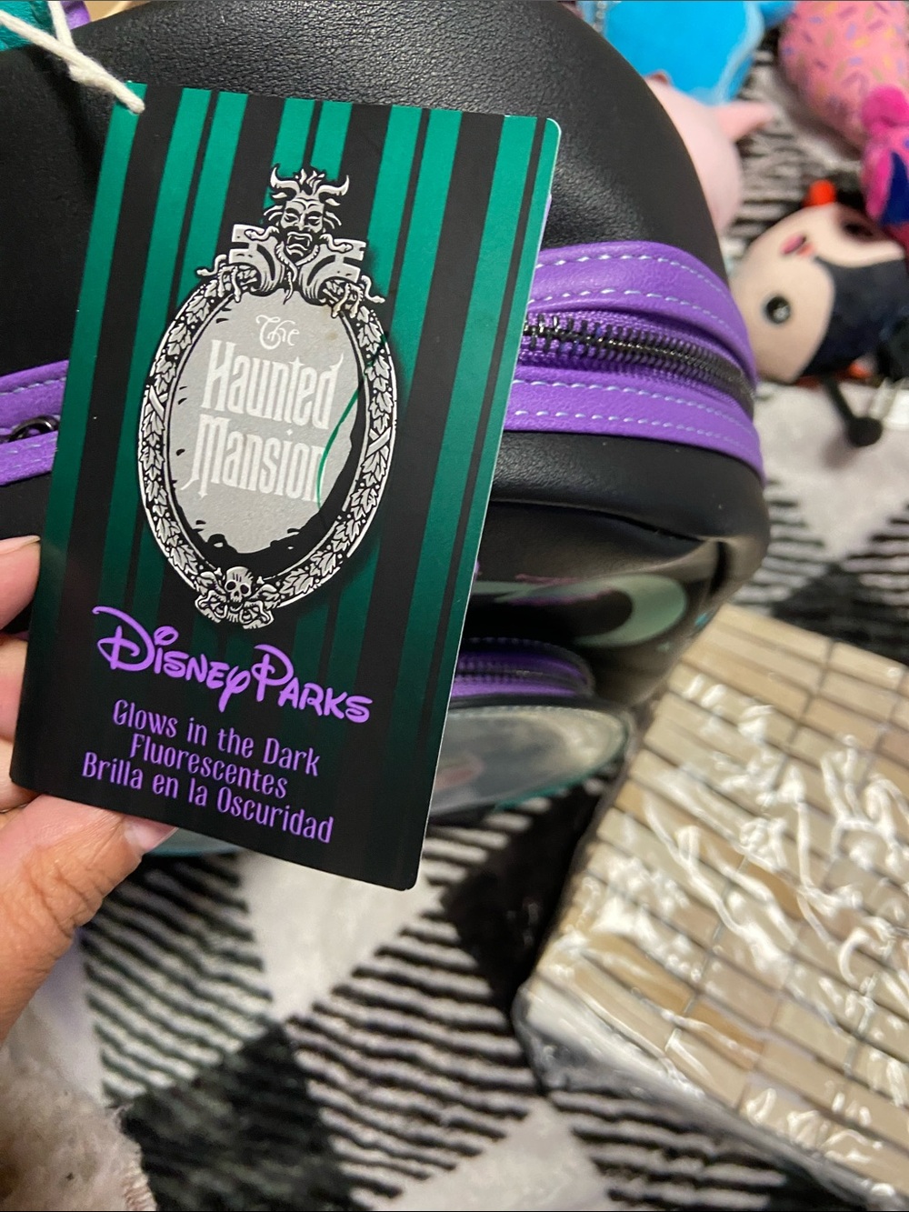 Disney Black Teal Purple Villain Mini Backpack - Picture 2 of 7